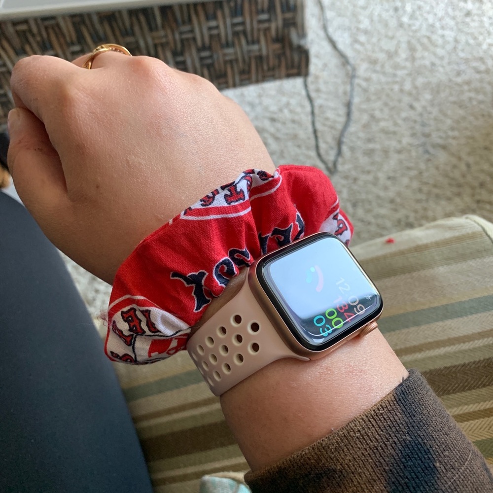 Dog bandana and matching scrunchie set